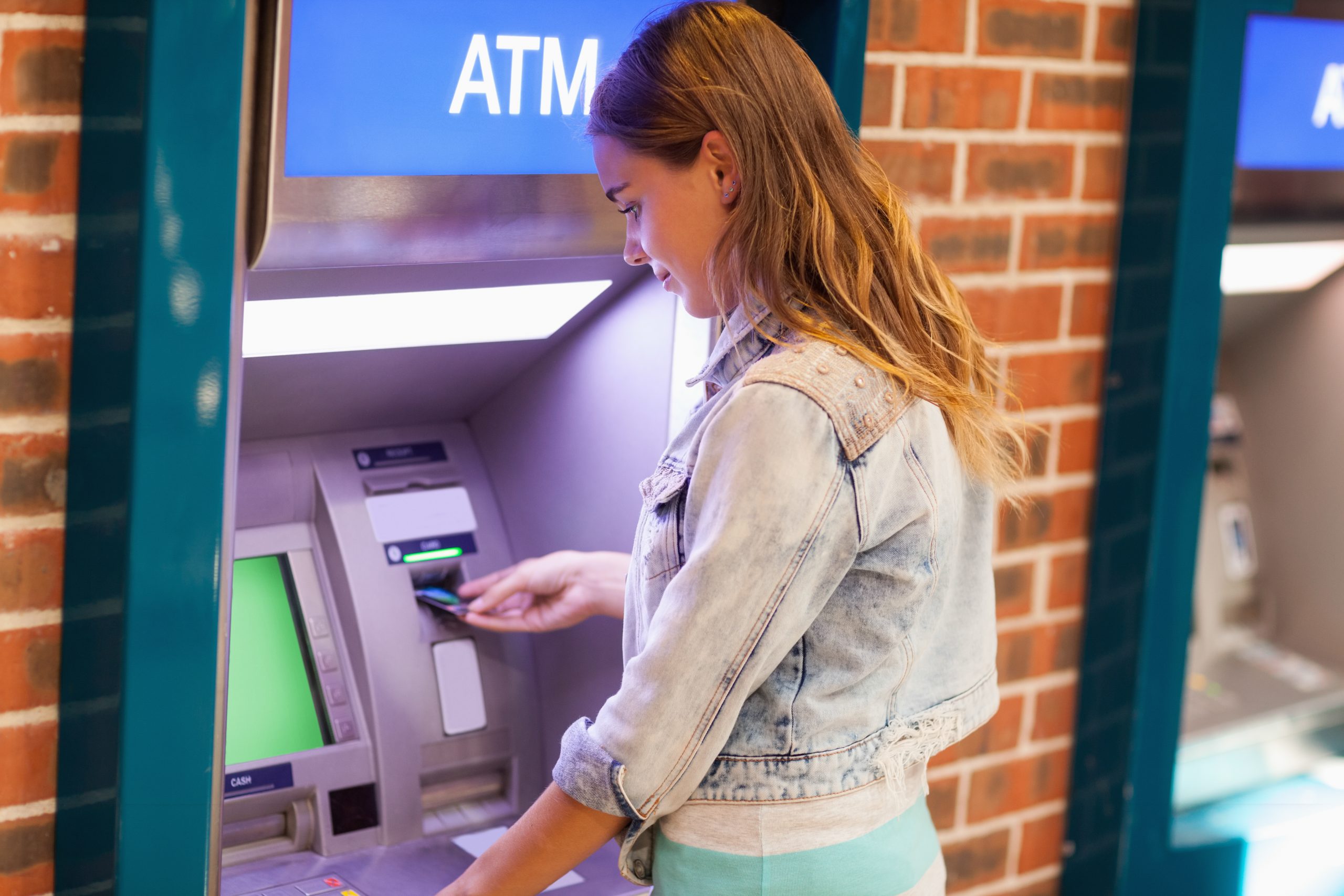 outdoor ATM sign