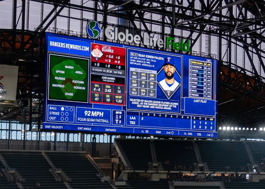 Daktronics - Texas Rangers_Right Field Video_02 cropped stadium signage