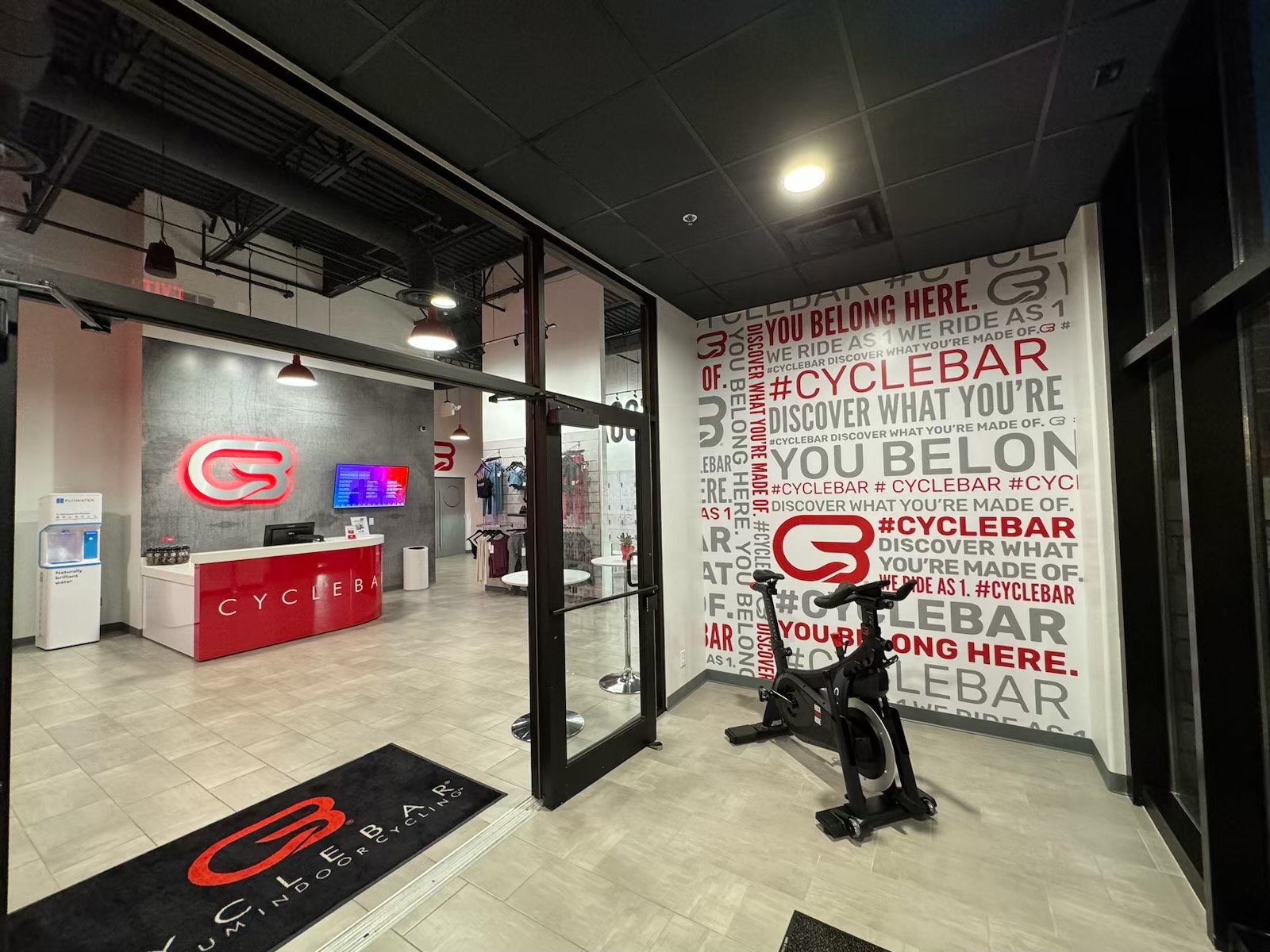 Cycle Bar Interior Branding