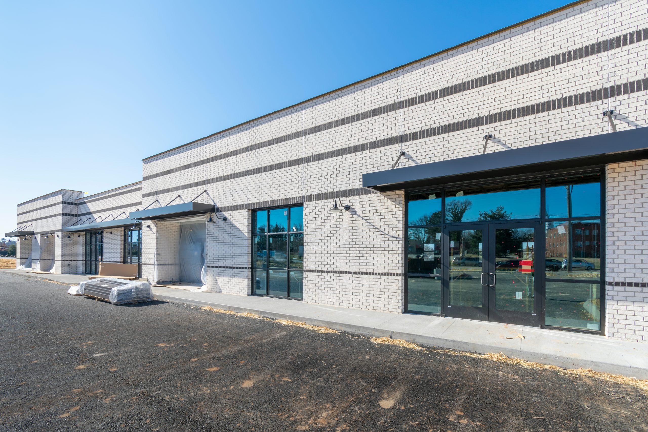 Retail Strip Mall Under Construction