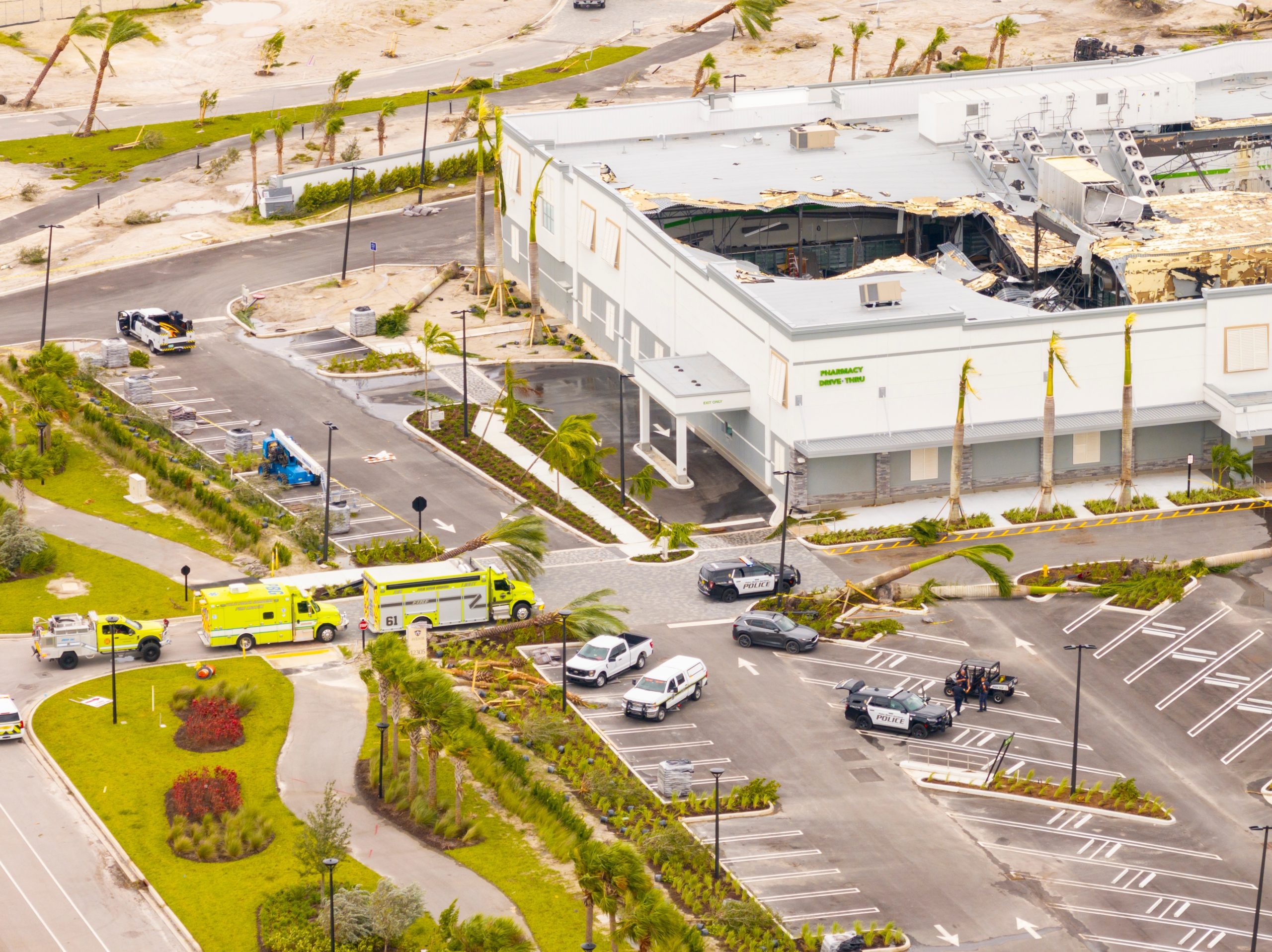 Grocery Store Storm Damage to Roof