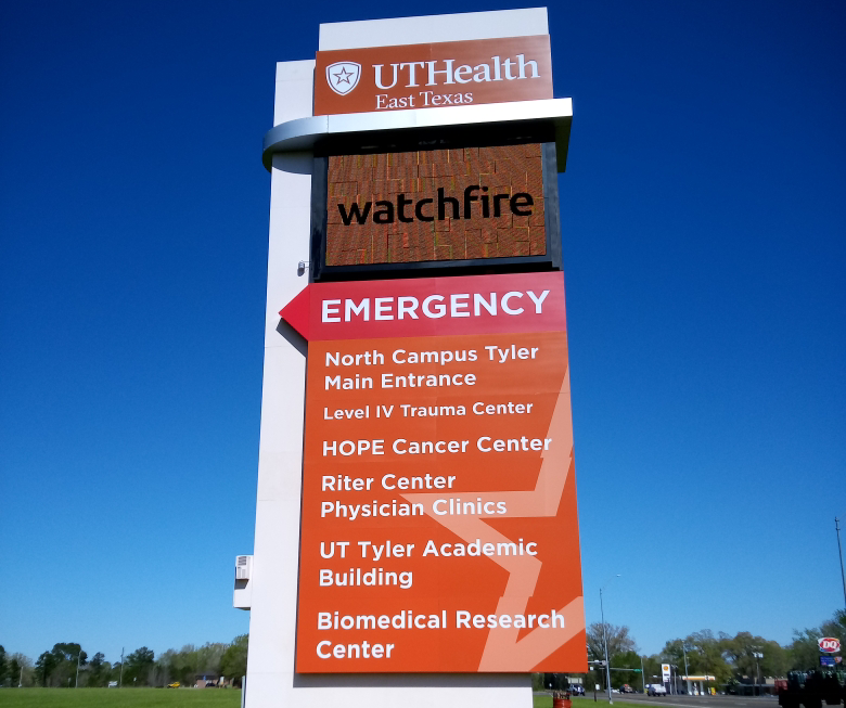 Wayfinding UT Health with Digital Sign